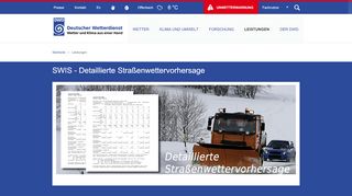 
                            3. Wetter und Klima - Deutscher Wetterdienst - Leistungen - SWIS ... - DWD