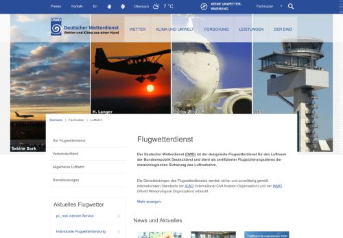 
                            5. Wetter und Klima - Deutscher Wetterdienst - Luftfahrt