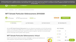 
                            10. WFT Schade Particulier Oefenexamens 2018/2019 | ToetsJeKennis.nl