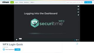 
                            9. WFX LogIn Quick on Vimeo