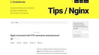 
                            8. Wget command with FTP username and password | Nginx Tips