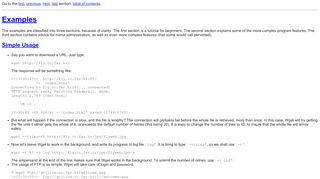 
                            6. Wget Manual - Examples