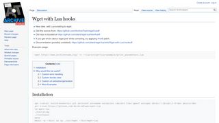 
                            8. Wget with Lua hooks - Archiveteam