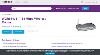 
                            8. WGR614v1 | WiFi Router | NETGEAR Support