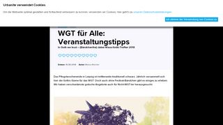 
                            9. WGT für Alle: Veranstaltungstipps, | urbanite.net