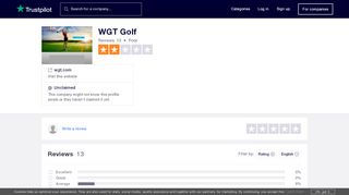
                            7. WGT Golf Reviews | Read Customer Service Reviews of wgt.com