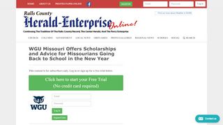 
                            13. WGU Missouri Offers Scholarships and Advice for Missourians ...