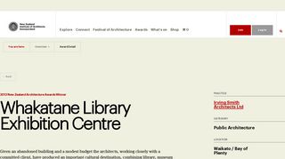 
                            11. Whakatane Library Exhibition Centre - NZIA