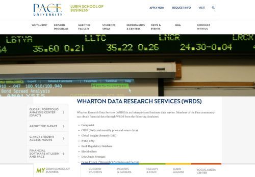 
                            7. Wharton Data Research Services (WRDS) | LUBIN SCHOOL OF ...