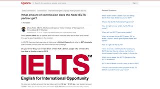 
                            6. What amount of commission does the Node IELTS partner get? - Quora