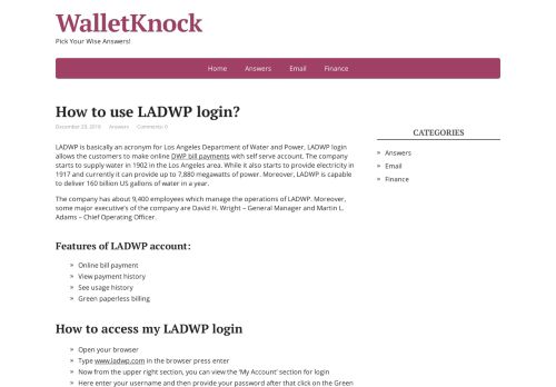 
                            5. What are benefits of LADWP login account - Selfserve to manage ...