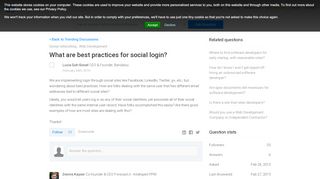 
                            6. What are best practices for social login? - CoFoundersLab
