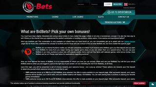 
                            10. What are BidBets? - b-Bets
