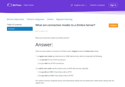 
                            9. What are connection modes to a Zimbra Server? – BitTitan Help Center