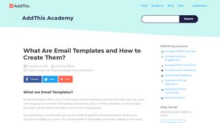 
                            8. What Are Email Templates and How to Create Them? - AddThis