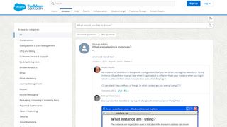 
                            6. What are salesforce instances? - Answers - Salesforce Trailblazer ...