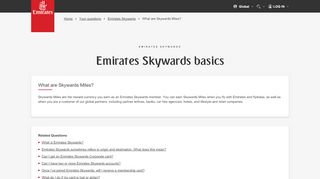 
                            6. What are Skywards Miles? | Emirates Skywards | FAQ ...
