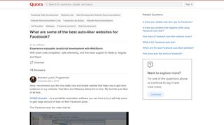 
                            10. What are some of the best auto-liker websites for Facebook? - Quora
