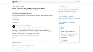 
                            10. What are some ways of signing up for Skout? - Quora