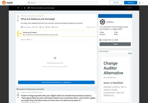 
                            9. What are Stalkture and Sometag? : privacy - Reddit