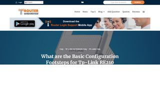 
                            5. What are the Basic Configuration Footsteps for Tp-Link RE210 Setup