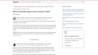 
                            12. What are the best apps to earn money in India? - Quora