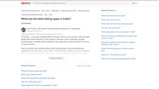 
                            12. What are the best dating apps in India? - Quora