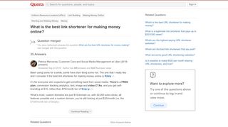 
                            10. What are the best URL shortener for money making? - Quora