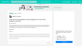 
                            12. What are the best websites to check plagiarism for most of the ...