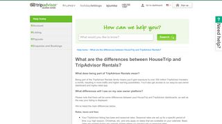 
                            5. What are the differences between HouseTrip and TripAdvisor Rentals?