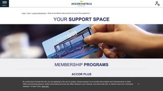 
                            7. What are the different status levels for the Accor Plus programme ?