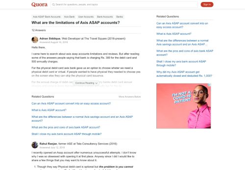 
                            10. What are the limitations of Axis ASAP accounts? - Quora