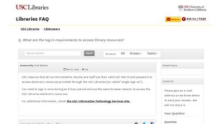 
                            11. What are the log-in requirements to access library ... - LibAnswers