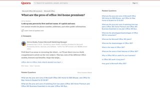 
                            11. What are the pros of office 365 home premium? - Quora