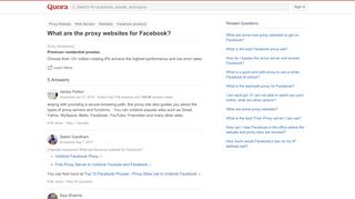 
                            10. What are the proxy websites for Facebook? - Quora