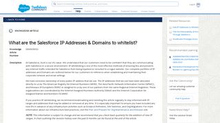 
                            7. What are the Salesforce IP Addresses & Domains to whitelist?