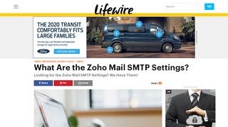
                            11. What Are the Zoho Mail SMTP Settings? - Lifewire