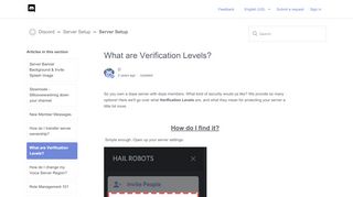 
                            2. What are Verification Levels? – Discord