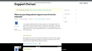 
                            13. What are you doing about Cogeco's use of Java for webmail? | Firefox ...