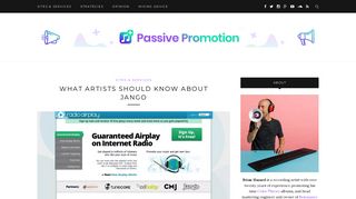 
                            13. What Artists Should Know About Jango - Passive Promotion