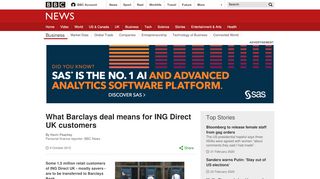 
                            9. What Barclays deal means for ING Direct UK customers - BBC News