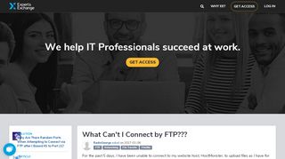 
                            6. What Can't I Connect by FTP??? - Experts Exchange