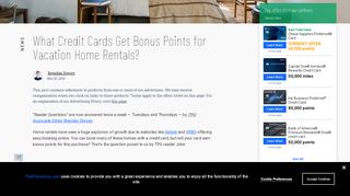 
                            4. What Credit Cards Get Bonus Points for Vacation Home Rentals?