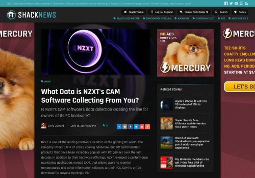 
                            6. What Data is NZXT's CAM Software Collecting From You? | Shacknews