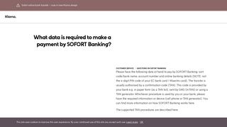 
                            12. What data is required to make a payment by SOFORT Banking? - Pay ...