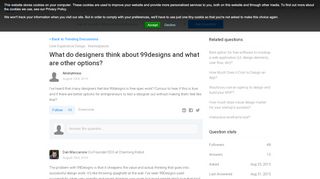 
                            4. What do designers think about 99designs and what are other options?