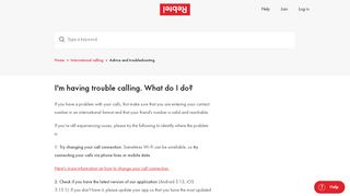 
                            13. What do I do If I'm having a calling issue? - Rebtel.com