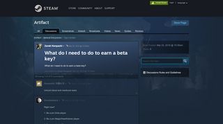 
                            5. What do I need to do to earn a beta key? :: Artifact General Discussions