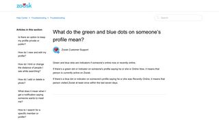 
                            11. What do the green and blue dots on someone's profile mean? – Help ...