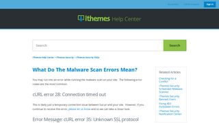 
                            5. What Do The Malware Scan Errors Mean? – iThemes Help Center